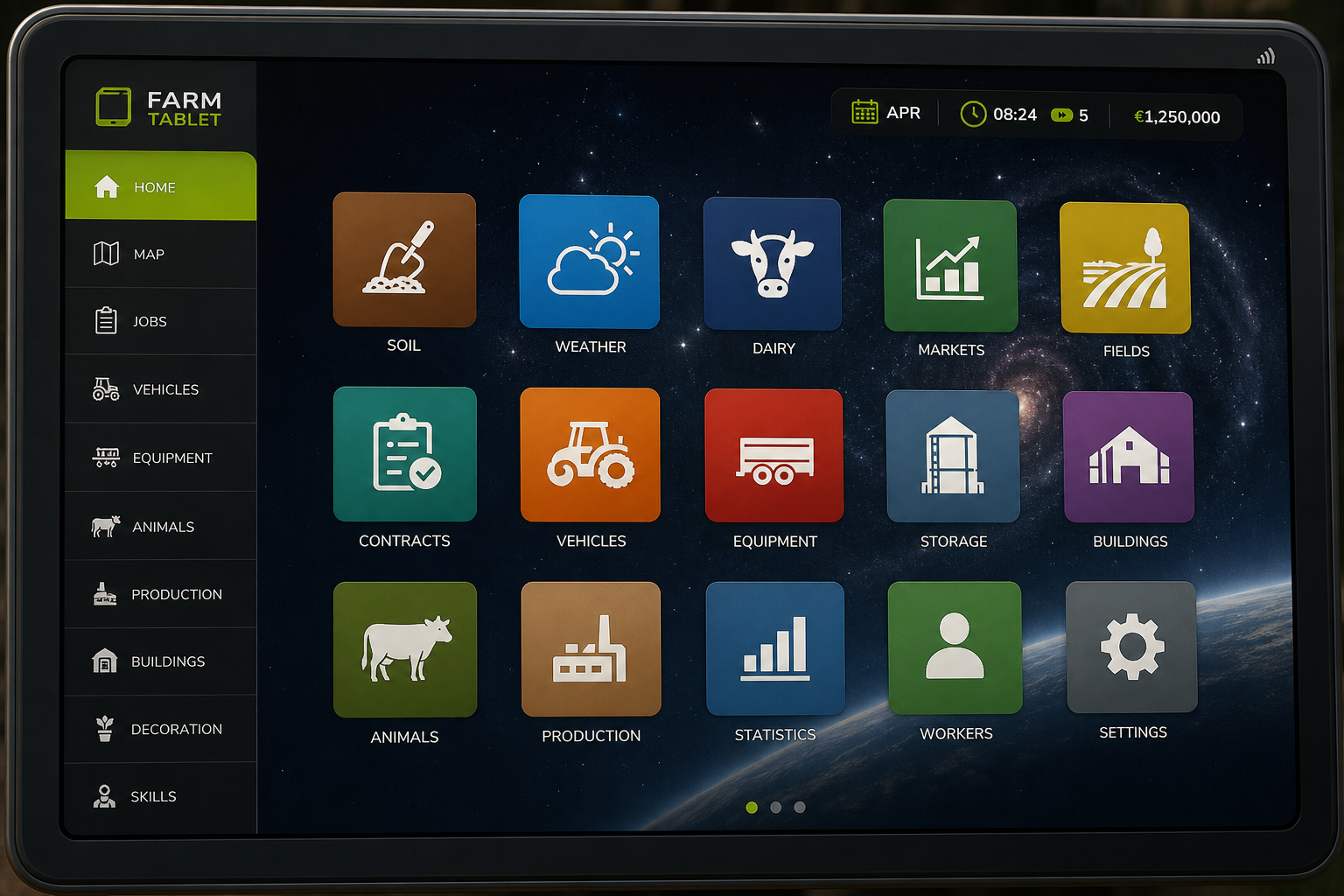 Farm Tablet in-game